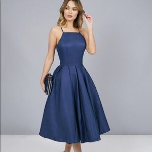 Chi Chi London Beloved & Beyond Navy Blue Dress 4
